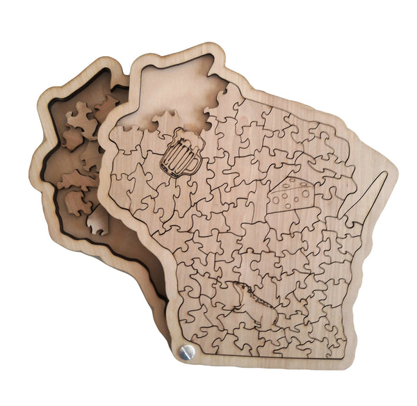 91 Wisconsin Wooden Jigsaw Puzzle