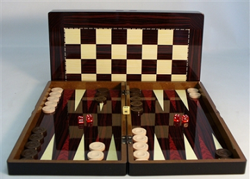 Backgammon/ Checkers 19" Folding board