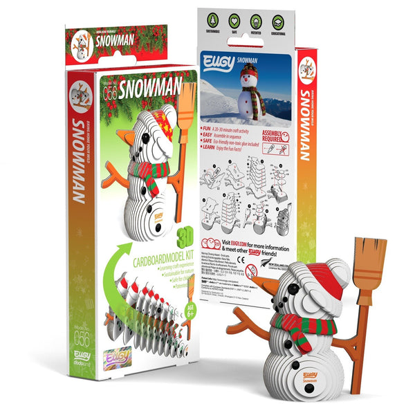 EUGY 3D Cardboard Model: Snowman