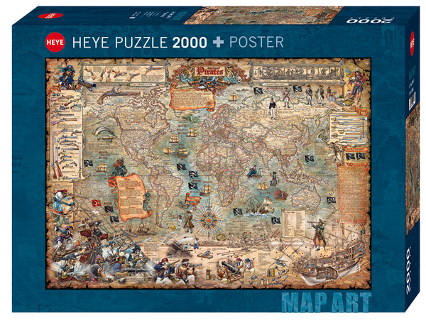 2000 Map Art Pirate World