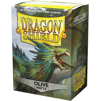 Dragon Shield Matte Olive Sleeves (100)