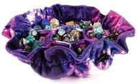 MDG Velvet Dice Bag with Pockets: Nebula