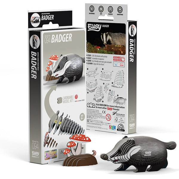EUGY 3D Cardboard Model: Badger