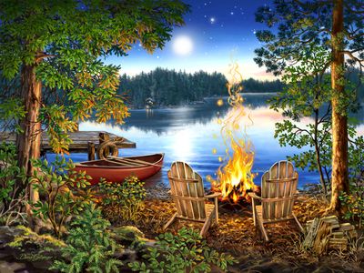 500 Wooden Puzzle Lakeside