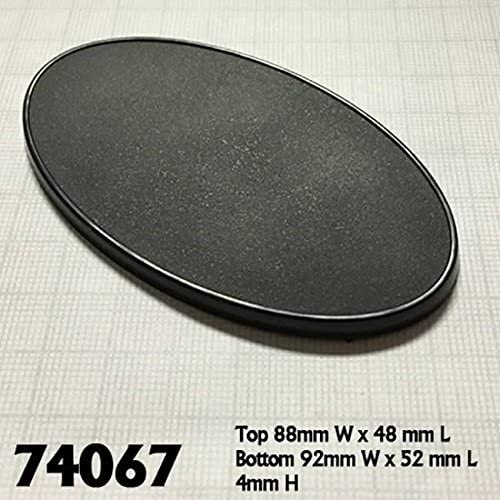 Reaper 90mm x 52mm Oval Gaming bases (10)