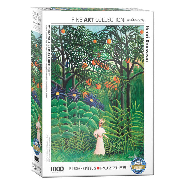 1000 Woman Walking in an Exotic Forest
