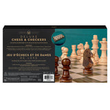 Chess Checkers Deluxe Wooden