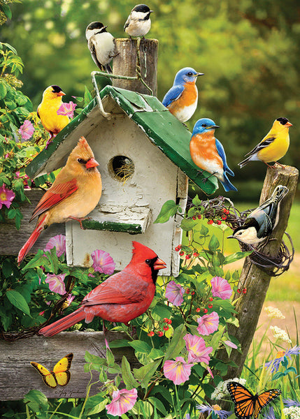 35 Tray Puzzle Singing Around Birdhouse