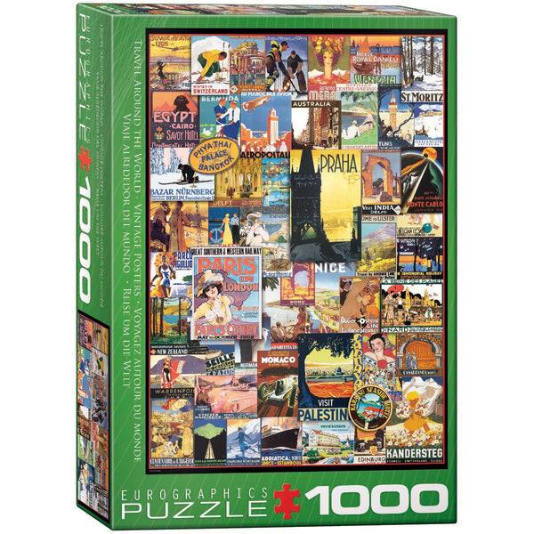 1000 Travel Around the World - Vintage Posters