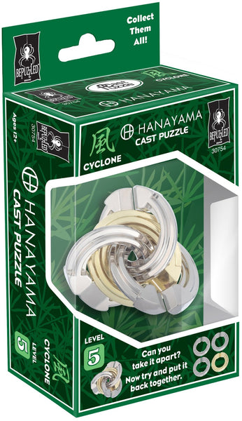 Hanayama Cast Metal Puzzles: Cyclone