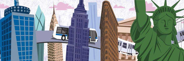 500 Travels Thru New York City Panoramic Puzzle