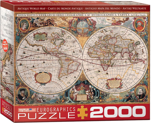 2000 Antique World Map