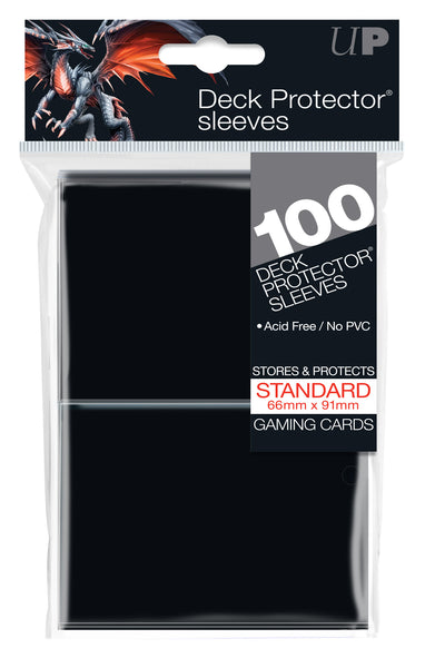 UltraPro Deck Protector Sleeves Black 100-pack