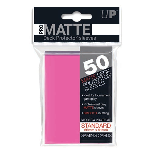 UltraPro Pro-Matte Sleeves Bright Pink
