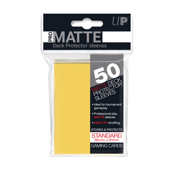 UltraPro Pro-Matte Sleeves Yellow