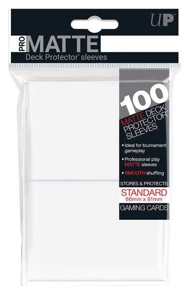 UltraPro Pro-Matte Sleeves White 100-pack