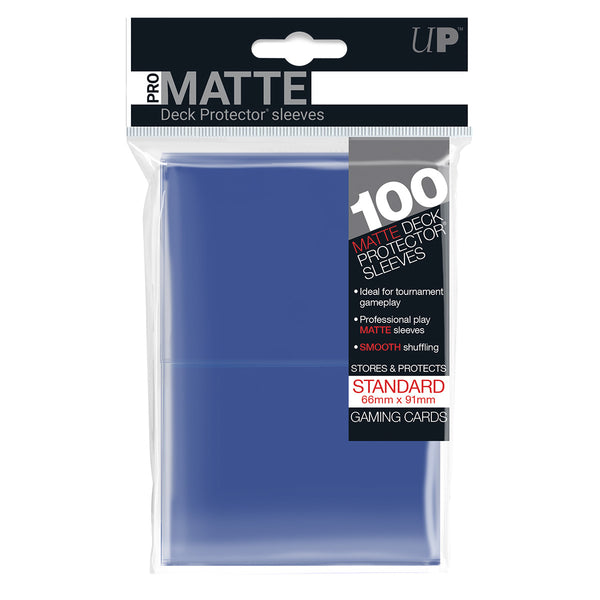 UltraPro Pro-Matte Sleeves Blue 100-pack