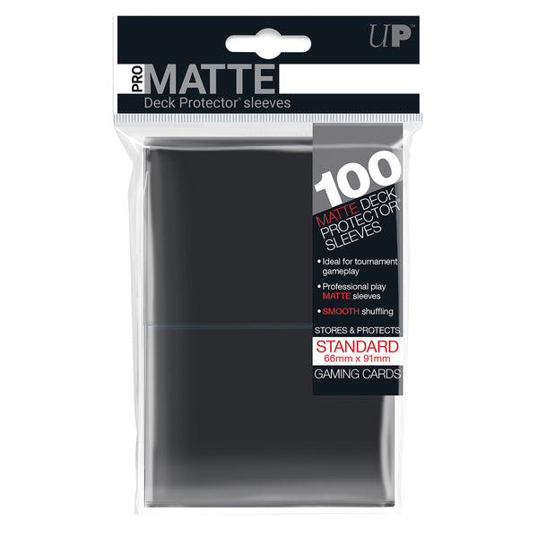 UltraPro Pro-Matte Sleeves Black 100-pack