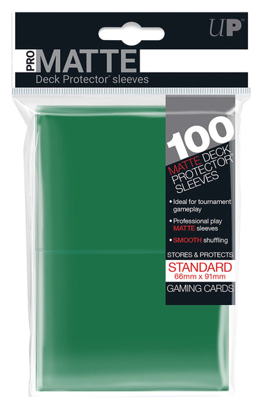 UltraPro Pro-Matte Sleeves Green 100-pack