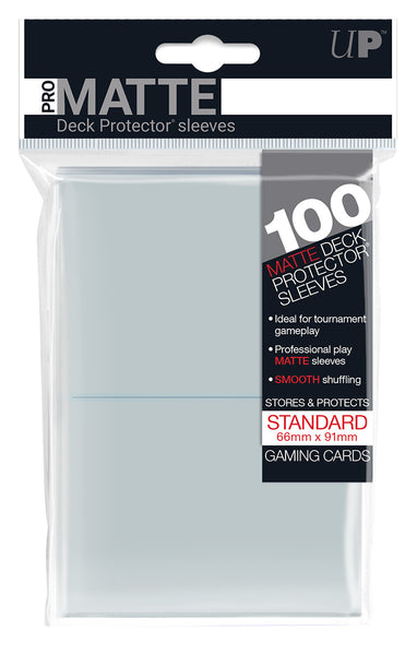 UltraPro Pro-Matte Sleeves Clear 100-pack