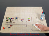 Reversible Battlemat 1" Squares & 1" Hexes.