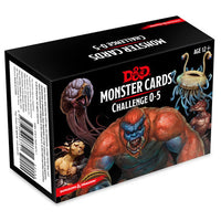 Dungeons & Dragons 5e Monster Cards: Challenge 0 to 5