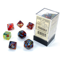 Nebula Polyhedral Primary/blue 7-Die Set