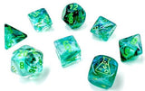 Lab Dice: Borealis Polyhedral Kelp/light green 8-Die Set