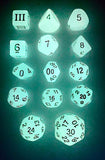 Dungeon Crawl Classics Dice: Chaotic Wizard (Glow in the Dark)