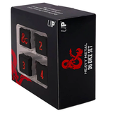 UltraPro Heavy Metal Black and Red D&D d6 Dice Set