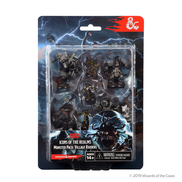 Dungeons & Dragons Fantasy Miniatures: Icons of the Realms Monster Pack - Village Raiders