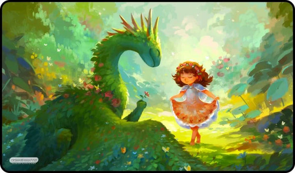 Gamermats Premium Playmat: A Dragon and a Curtsy