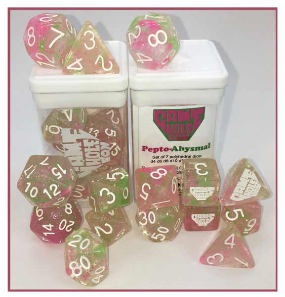 Gamehole Con Pepto-Abysmal Limited Ed Dice Set
