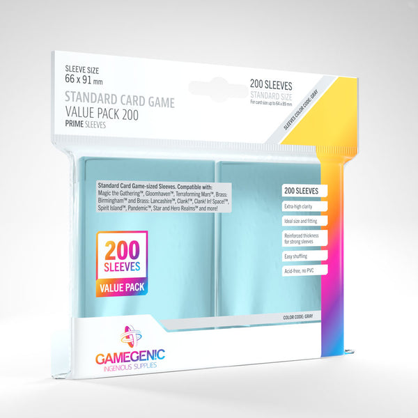 standard card game sleeves Gamegenic: sized Prime Sleeves to protect a large number of gaming cards Gamegenic Prime Standard Card Game