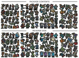 Geek Tank 2D Minis: Heroes Set