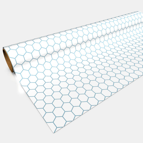 Gaming Paper Roll Hex White