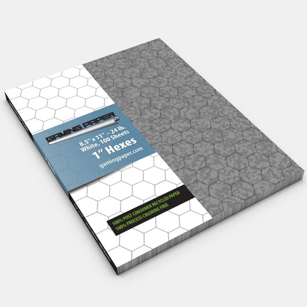 Gaming Paper Sheets Hex Cobblestone