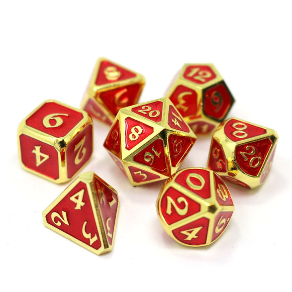 Die Hard Dice Set - Mythica Gold Ruby