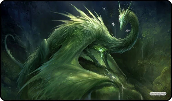 Gamermats Premium Playmat: Green Crystal Dragon