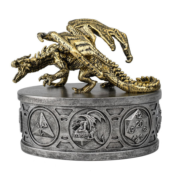Dragon Guardian Dice Box: Ancient Gold