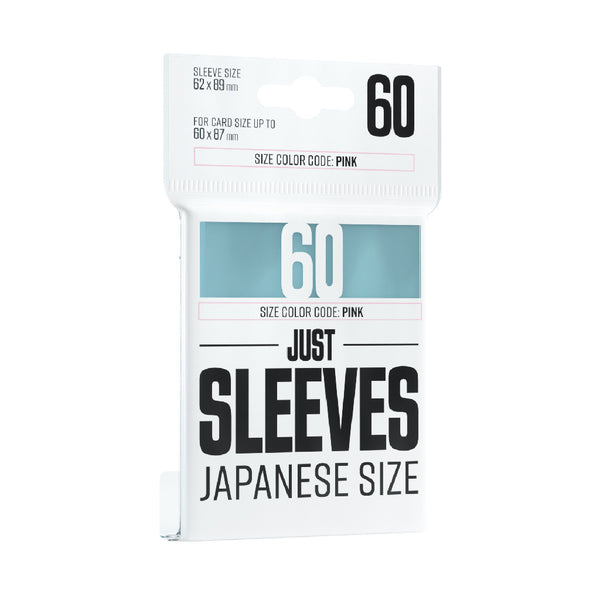 Gamegenic Just Sleeves: Japanese Size 60 Pack Clear