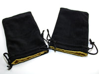 Dice Bag Koplow Black Velvet w/ Gold Satin Lining