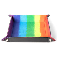 Folding Dice Tray Velvet Rainbow