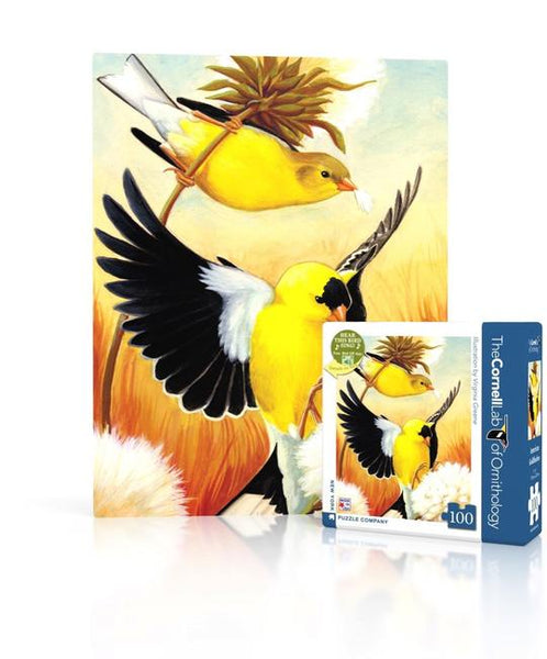 100 American Goldfinches