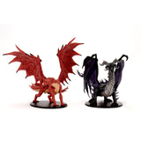 Pathfinder Battles City of Lost Omens Adult Red & Black Dragons