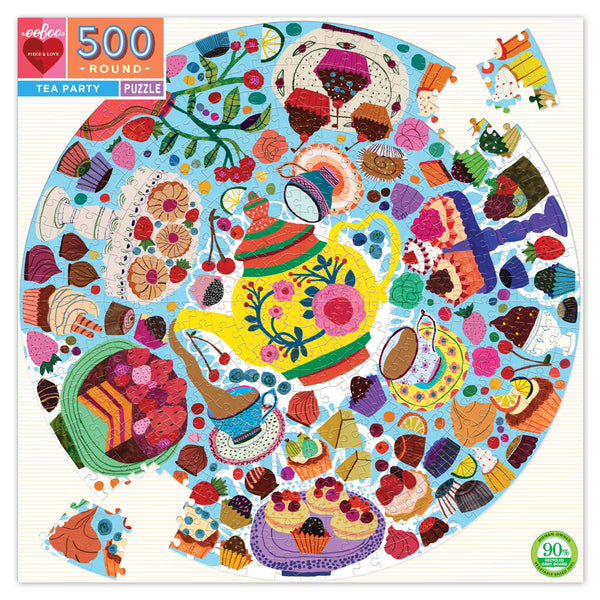 500 Tea Party Round Puzzle
