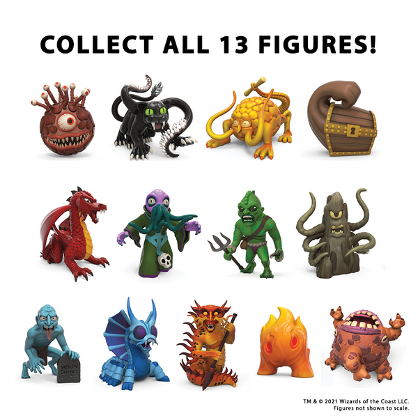all d&d monsters Dungeons & Dragons 3 inch Vinyl Mini Monsters: Series 1