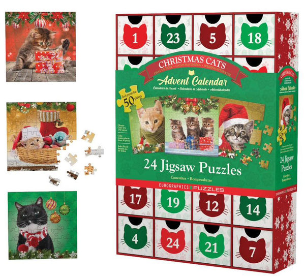Puzzle Advent Calendar Christmas Cats