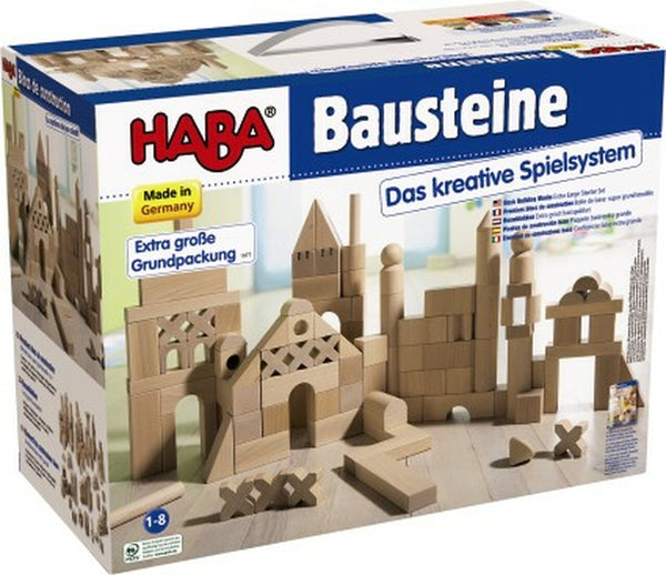 Basic Building Blocks 102 Piece Extra Large Wooden Starter Set