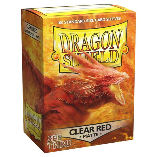 Dragon Shield Matte Clear Red Sleeves (100)